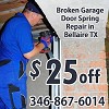 Broken Garage Door Spring Repair in Bellaire TX