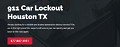 911 Car Lockout Houston TX