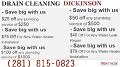 Drain Cleaning Dickinson TX